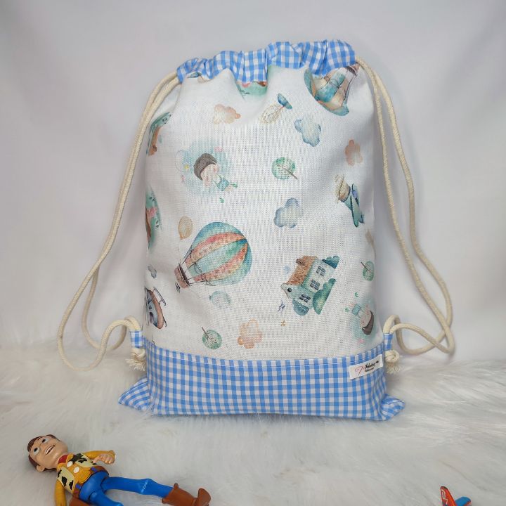 Mochila infantil Vichy Azul Chuladasymás