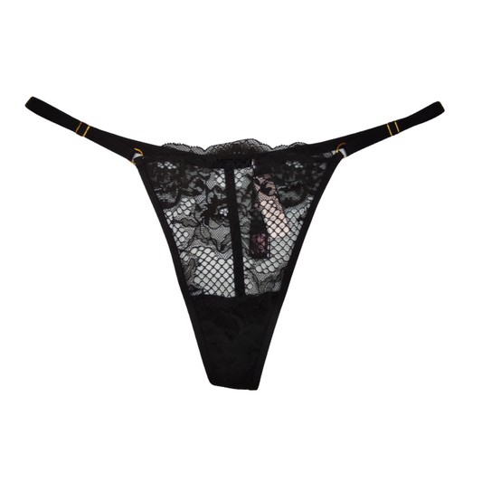 Tanga Negro Ajustable Victoria´s